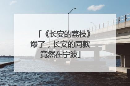 《长安的荔枝》爆了，长安的同款竟然在宁波