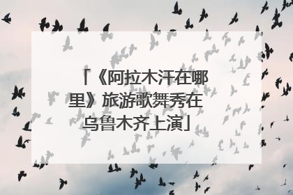 《阿拉木汗在哪里》旅游歌舞秀在乌鲁木齐上演