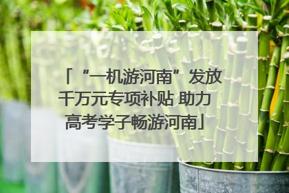“一机游河南”发放千万元专项补贴 助力高考学子畅游河南