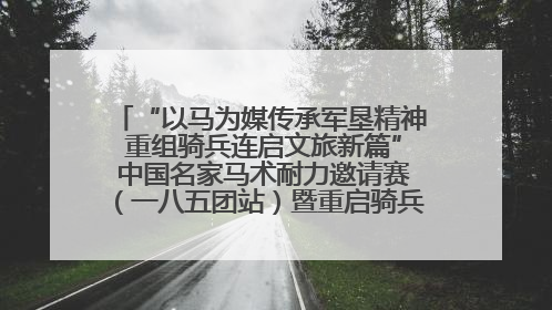 “以马为媒传承军垦精神 重组骑兵连启文旅新篇” 中国名家马术耐力邀请赛（一八五团站）暨重启骑兵连活动正式启动