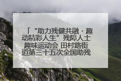 “助力残健共融・趣动精彩人生”残障人士趣味运动会 田村路街道第三十五次全国助残日主题活动圆满举办