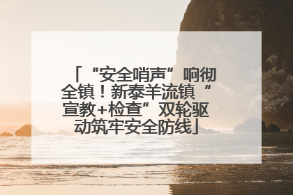 “安全哨声”响彻全镇！新泰羊流镇“宣教+检查”双轮驱动筑牢安全防线