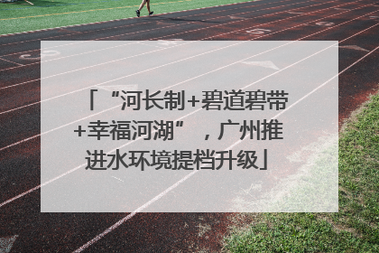 “河长制+碧道碧带+幸福河湖”，广州推进水环境提档升级