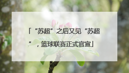 “苏超”之后又见“苏超”，篮球联赛正式官宣