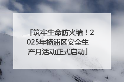 筑牢生命防火墙！2025年杨浦区安全生产月活动正式启动