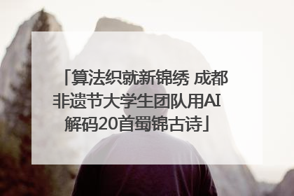 算法织就新锦绣 成都非遗节大学生团队用AI解码20首蜀锦古诗