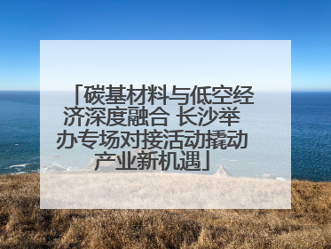 碳基材料与低空经济深度融合 长沙举办专场对接活动撬动产业新机遇