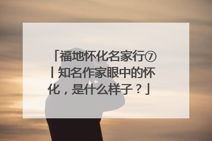 福地怀化名家行⑦丨知名作家眼中的怀化，是什么样子？
