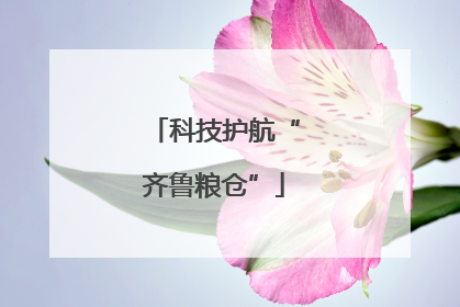科技护航“齐鲁粮仓”