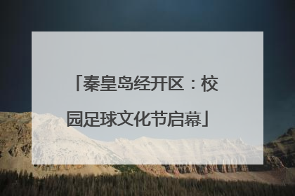 秦皇岛经开区：校园足球文化节启幕