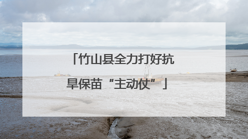 竹山县全力打好抗旱保苗“主动仗”