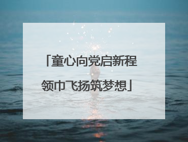 童心向党启新程 领巾飞扬筑梦想