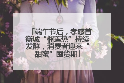 端午节后，孝感首衡城“榴莲热”持续发酵，消费者迎来“甜蜜”囤货期