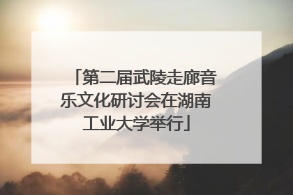 第二届武陵走廊音乐文化研讨会在湖南工业大学举行