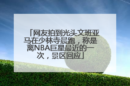 网友拍到光头文班亚马在少林寺晨跑，称是离NBA巨星最近的一次，景区回应