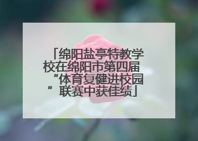 绵阳盐亭特教学校在绵阳市第四届“体育复健进校园”联赛中获佳绩
