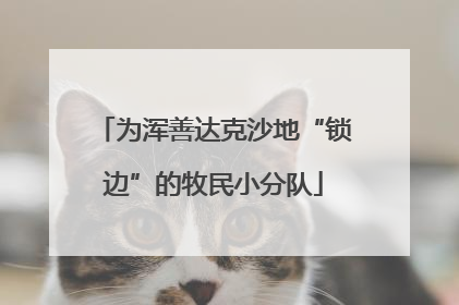 为浑善达克沙地“锁边”的牧民小分队