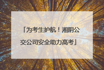 为考生护航！湘阴公交公司安全助力高考