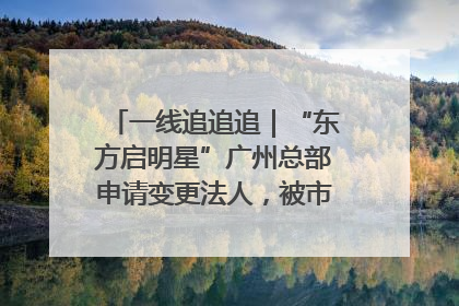 一线追追追｜“东方启明星”广州总部申请变更法人，被市场监管部门限制