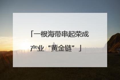 一根海带串起荣成产业“黄金链”