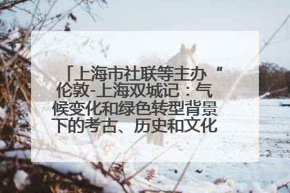 上海市社联等主办“伦敦-上海双城记：气候变化和绿色转型背景下的考古、历史和文化遗产”学术对话