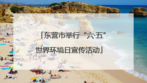 东营市举行“六·五”世界环境日宣传活动