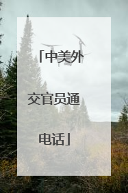 中美外交官员通电话