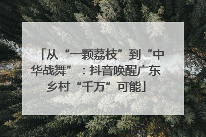 从“一颗荔枝”到“中华战舞”：抖音唤醒广东乡村“千万”可能