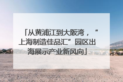 从黄浦江到大阪湾，“上海制造佳品汇”园区出海展示产业新风向