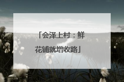 会泽上村：鲜花铺就增收路