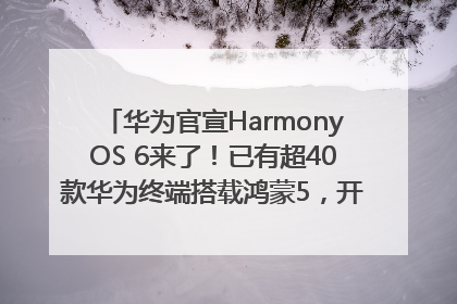 华为官宣HarmonyOS 6来了！已有超40款华为终端搭载鸿蒙5，开发者突破800万