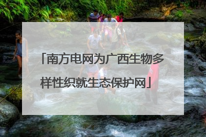南方电网为广西生物多样性织就生态保护网