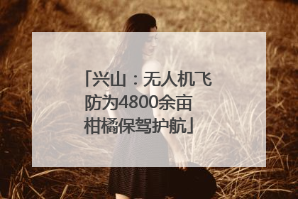 兴山：无人机飞防为4800余亩柑橘保驾护航