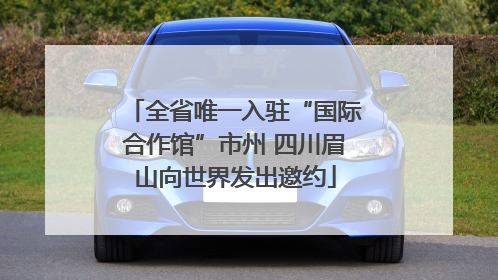 全省唯一入驻“国际合作馆”市州 四川眉山向世界发出邀约