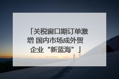 关税窗口期订单激增 国内市场成外贸企业“新蓝海”