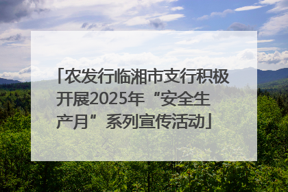农发行临湘市支行积极开展2025年“安全生产月”系列宣传活动