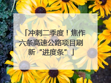 冲刺二季度！焦作六条高速公路项目刷新“进度条”