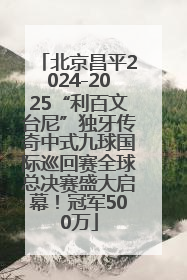 北京昌平2024-2025“利百文台尼”独牙传奇中式九球国际巡回赛全球总决赛盛大启幕！冠军500万