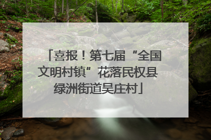 喜报！第七届“全国文明村镇”花落民权县绿洲街道吴庄村