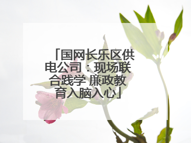 国网长乐区供电公司：现场联合践学 廉政教育入脑入心