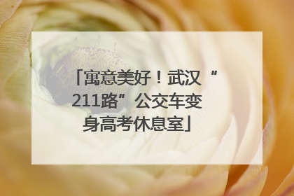 寓意美好！武汉“211路”公交车变身高考休息室