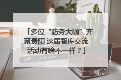 多位“防务大咖”齐聚贵阳 这届智库交流活动有啥不一样？