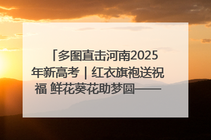 多图直击河南2025年新高考｜红衣旗袍送祝福 鲜花葵花助梦圆——尉氏县高考暖心送考