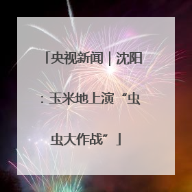 央视新闻｜沈阳：玉米地上演“虫虫大作战”