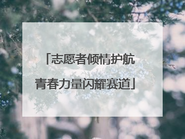志愿者倾情护航 青春力量闪耀赛道