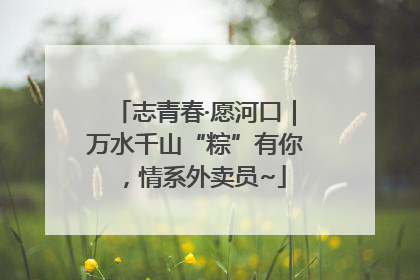 志青春·愿河口｜万水千山“粽”有你，情系外卖员~
