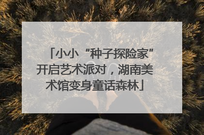 小小“种子探险家”开启艺术派对，湖南美术馆变身童话森林
