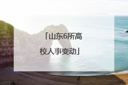 山东6所高校人事变动