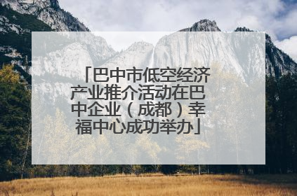 巴中市低空经济产业推介活动在巴中企业（成都）幸福中心成功举办