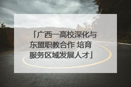 广西一高校深化与东盟职教合作 培育服务区域发展人才